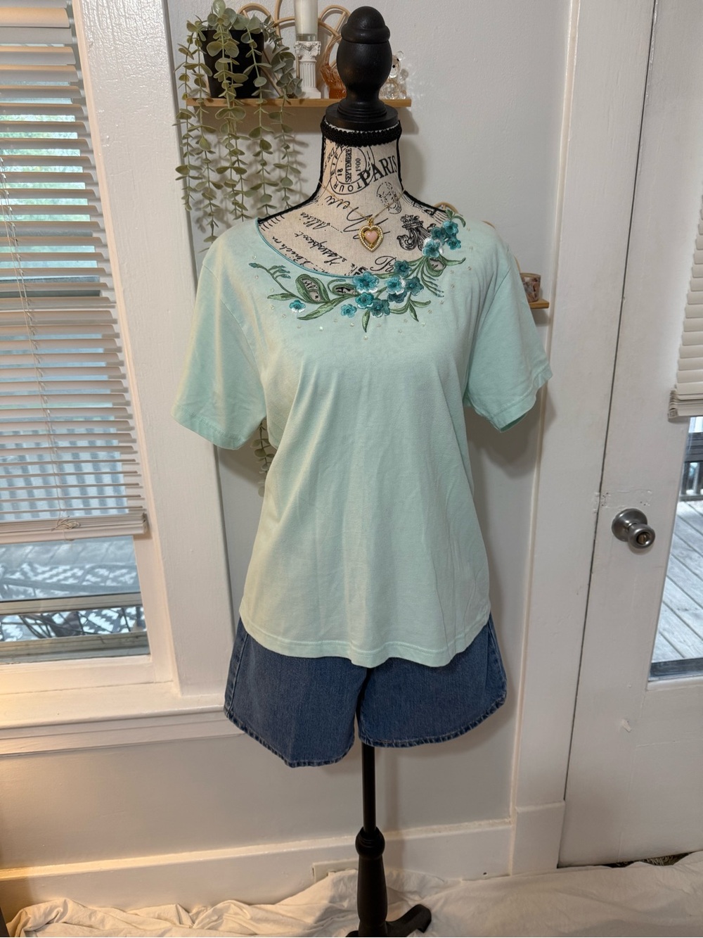 Y2K coquette floral embroidered top made in Vietnam Shenanigans brand